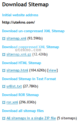 xml sitemaps download