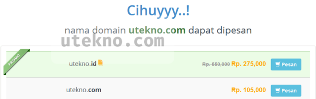 Cara beli domain di Rumahweb – uTekno