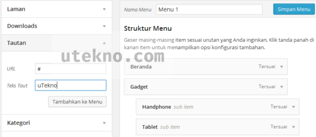 wordpress-pengaturan-menu