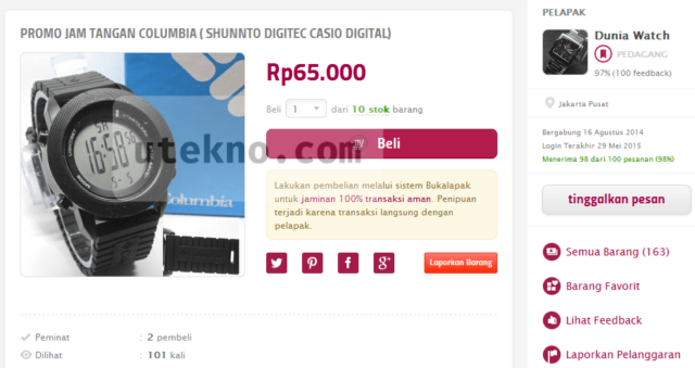 bukalapak-jam-tangan-columbia-shunnto-digitec-casio-digital