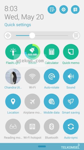 zenfone 5 android quick settings