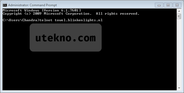 Telnet towel blinkenlights nl windows 10 не работает