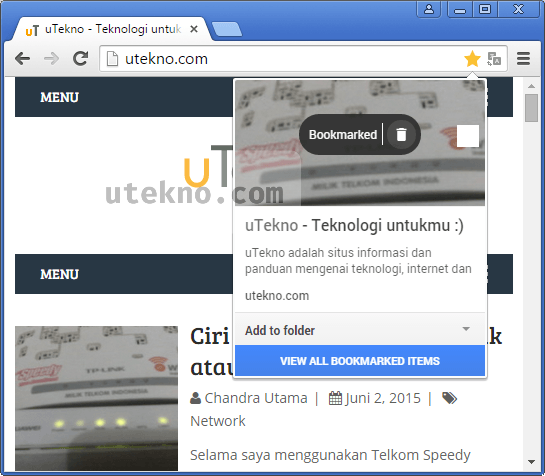 google chrome url bookmarked