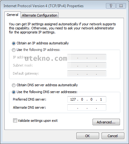 windows 7 ipv4 configuration