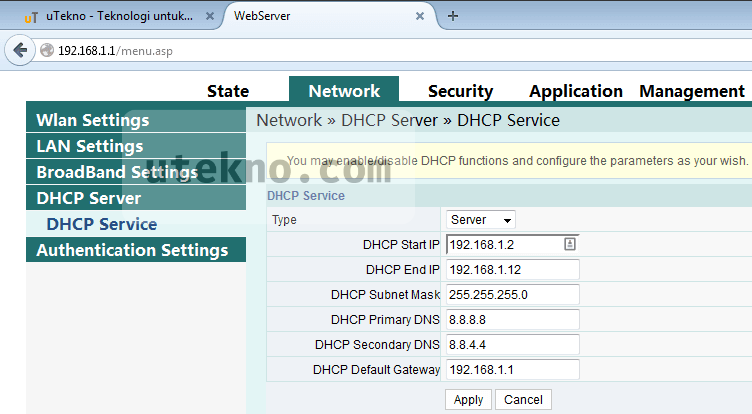 Cara mengganti DNS server di FiberHome – uTekno