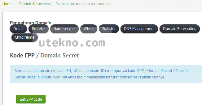 Cara transfer domain keluar dari Niagahoster - utekno