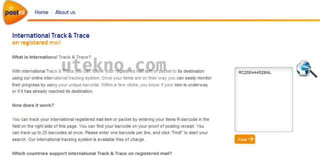 postnl-international-track-trace