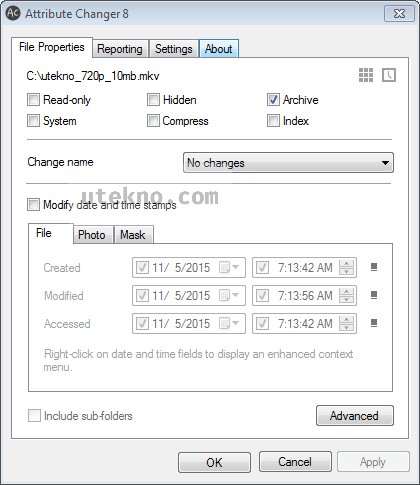 Attribute Changer 11.30 download the new for windows