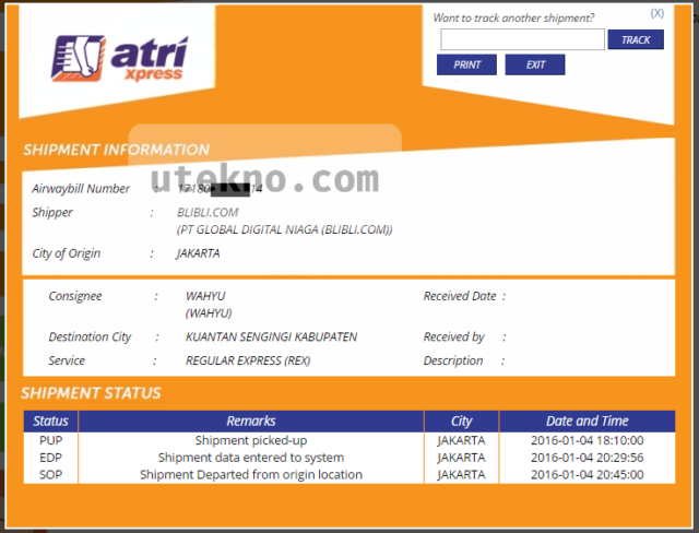 atrix-xpress-hasil-cek-resi