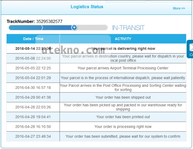 mty track logistics status