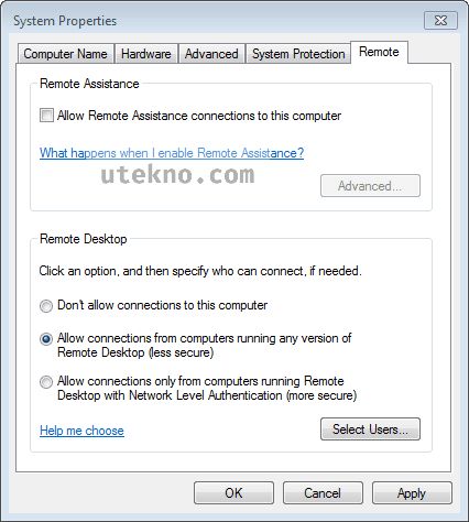 windows-7-remote-settings