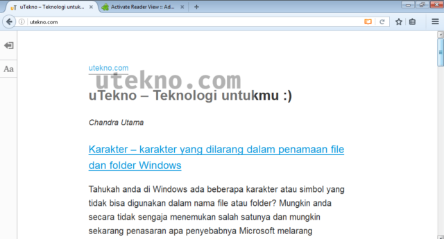 mozilla firefox reader view