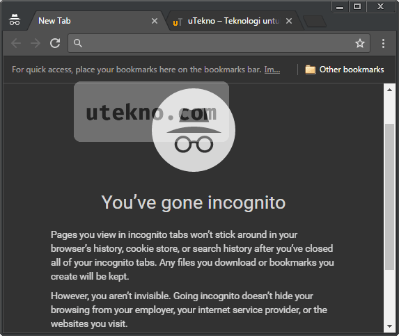 google chrome dark incognito mode