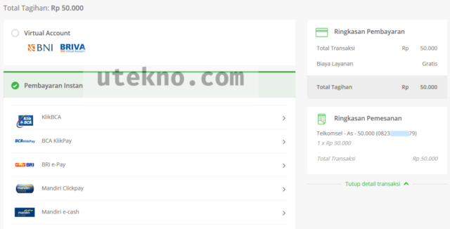 tokopedia pulsa metode pembayaran