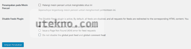 wordpress disable feeds