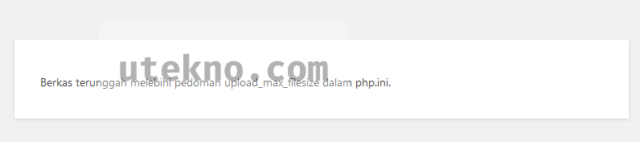 wordpress galat upload max filesize