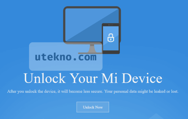 unlock your mi device