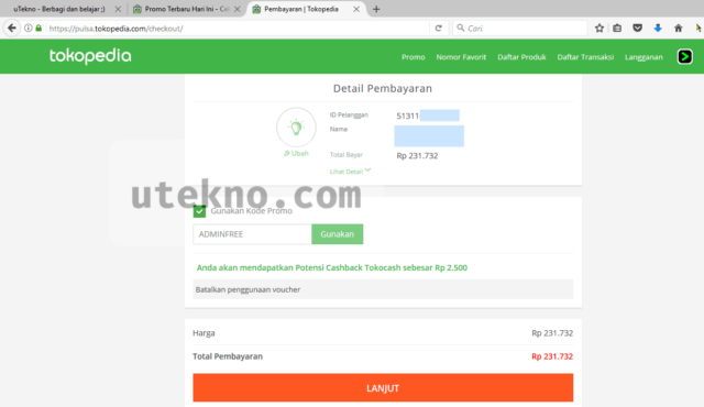 tokopedia detail tagihan listrik