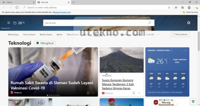 microsoft edge berita saya