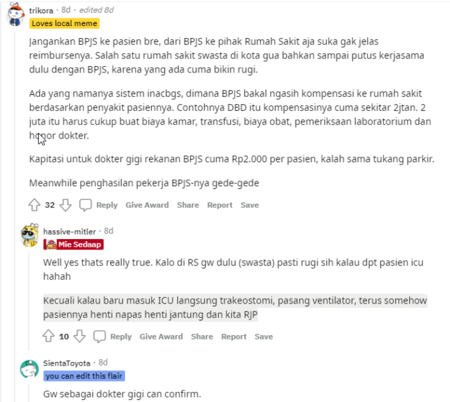 reddit biaya dokter bpjs