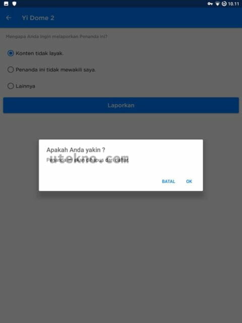 getcontact melaporkan penanda