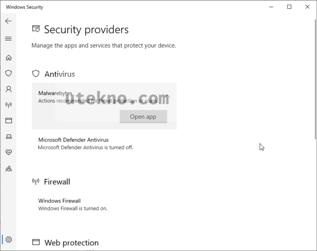 microsoft defender antivirus is off