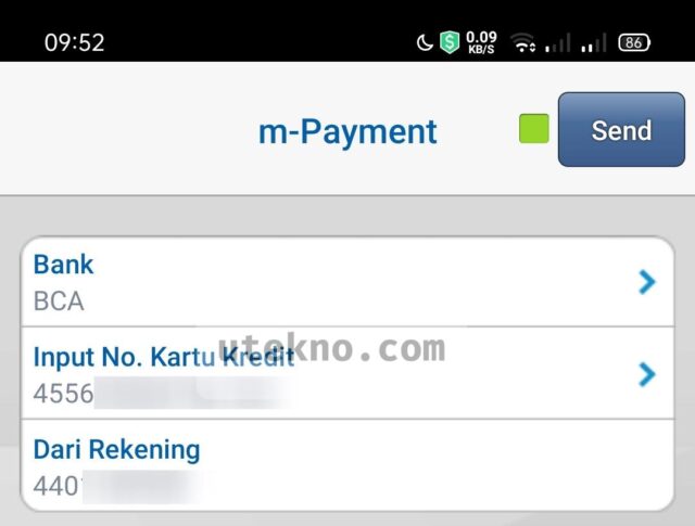 bca mobile m payment kartu kredit