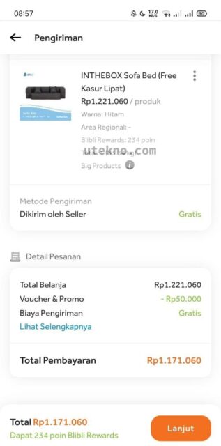 blibli keranjang belanja