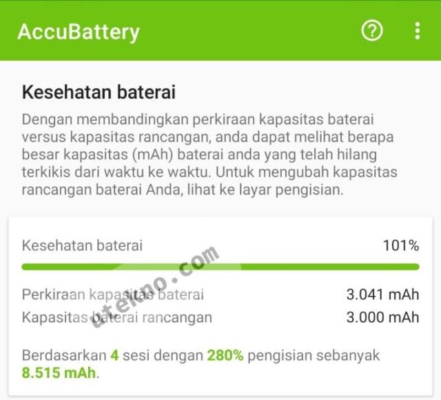 accubattery kesehatan baterai