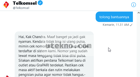 twitter telkomsel nomor hangus