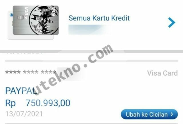 riwayat transaksi kartu kredit bca mobile