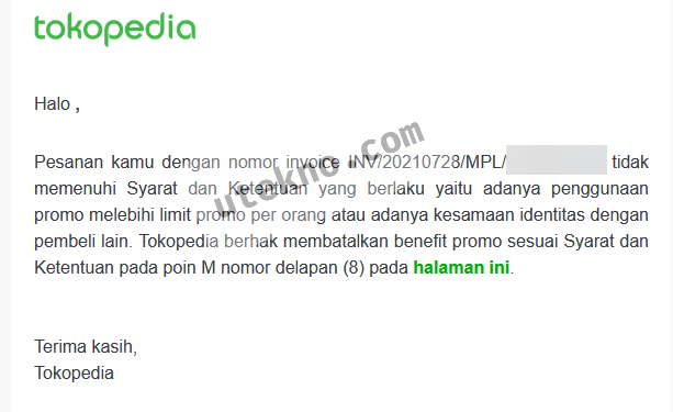 tokopedia pembatalan cashback