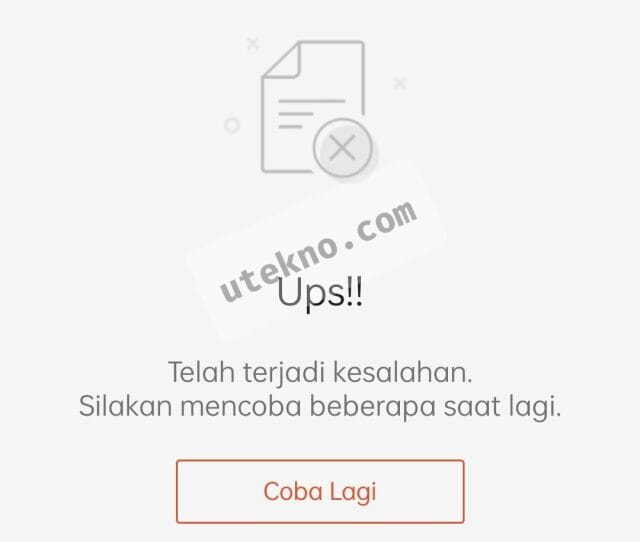 shopee ups telah terjadi kesalahan