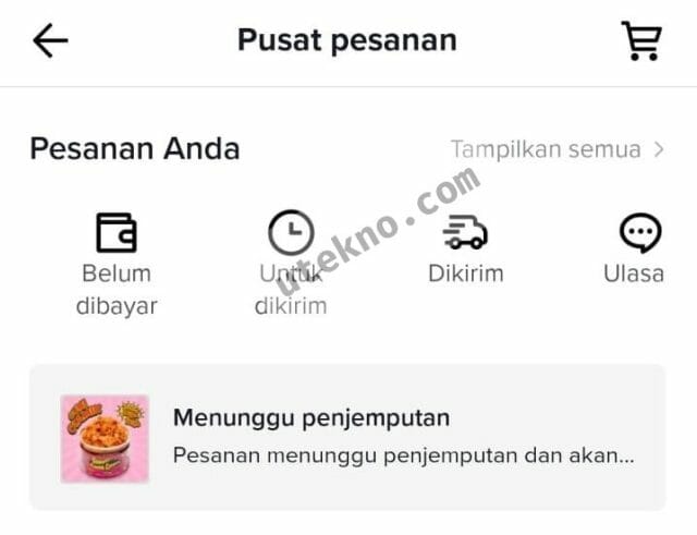 tiktok shop pusat pesanan