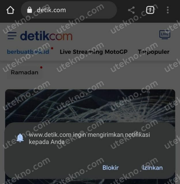 detik com notifikasi web